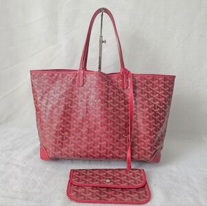 Auth Goyard Goyardine Saint Louis Pm Tote And Pouch